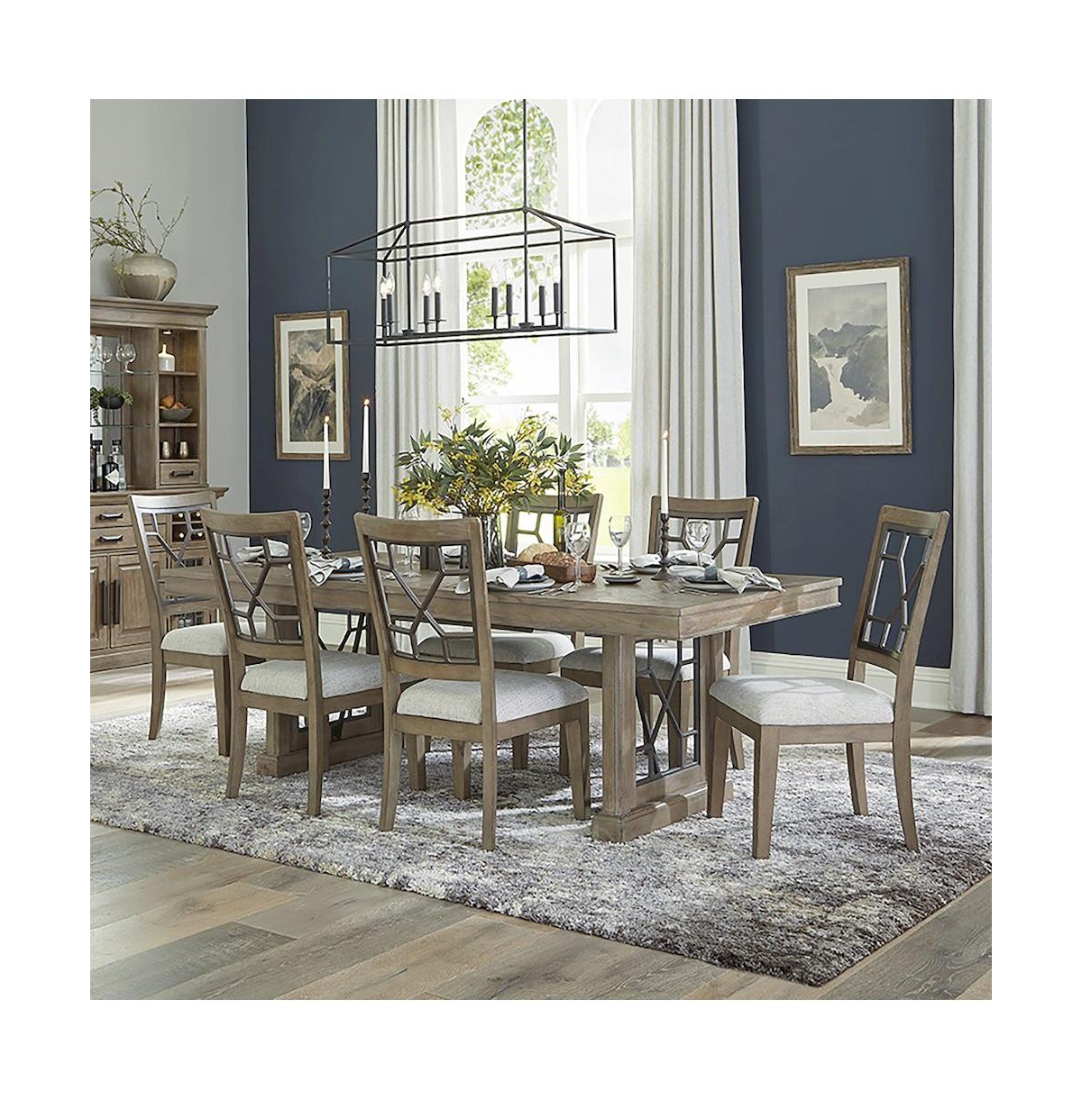 Parker House Furniture Sundance Dining - Sandstone Grid Dining Chair Two Pack