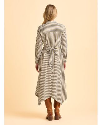 Women's Forrest Long Sleeve Shirt Midi Dress