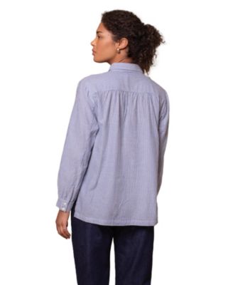 Women's Side Split Striped Shirt