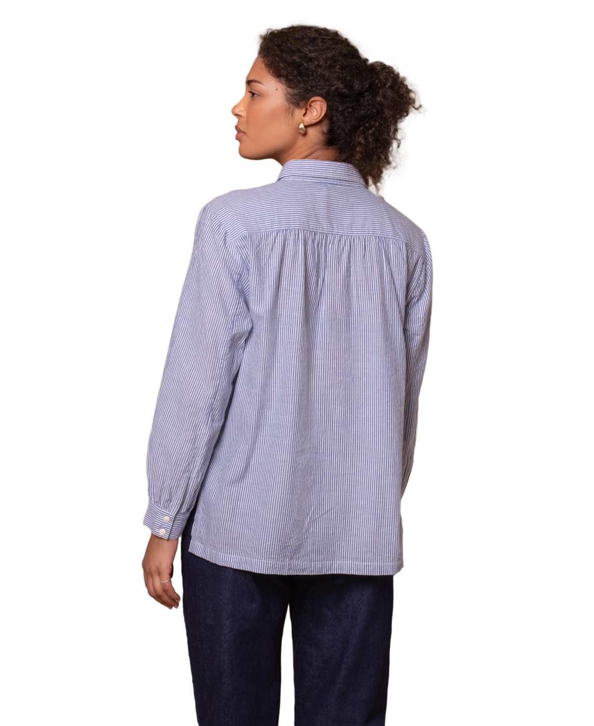 Celtic & Co. Women's Side Split Striped Shirt