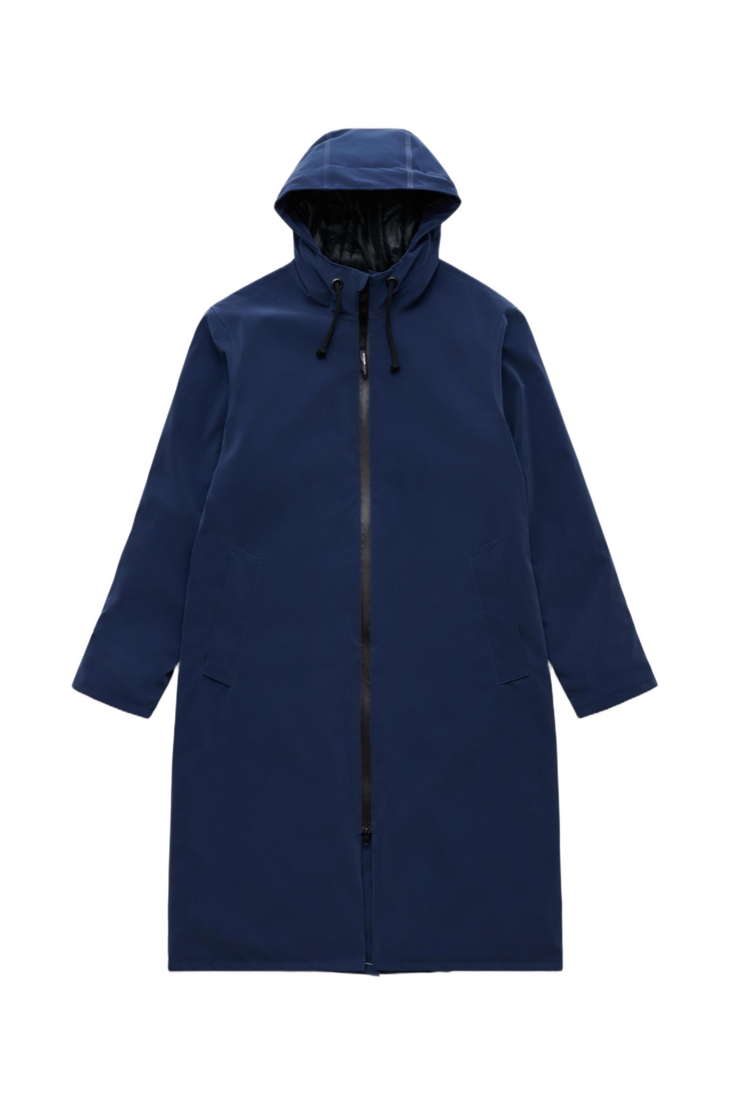 Мужское пальто Stutterheim Men-Stockholm Long Matte Winter, цвет: Тёмно-синий — фото 3