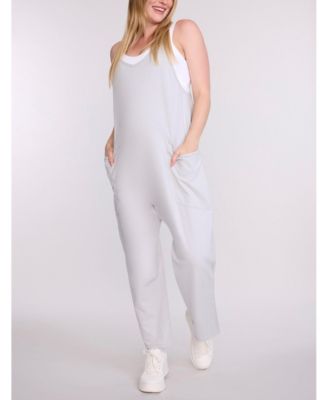 Women's Sleeveless Relaxed Fit Maternity Jumpsuit