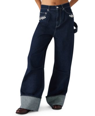 Steve Madden - Women's High-Rise Wide Leg Jeans