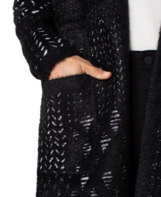 Women's Long-Sleeve Open Front Sweater Coat