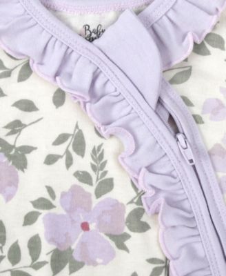 Baby Girls Coverall, Blanket, Socks and Headband, 4-Piece Set