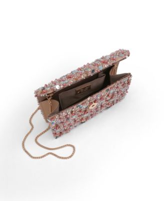 Aurora Beaded Mini Trapezoid Clutch