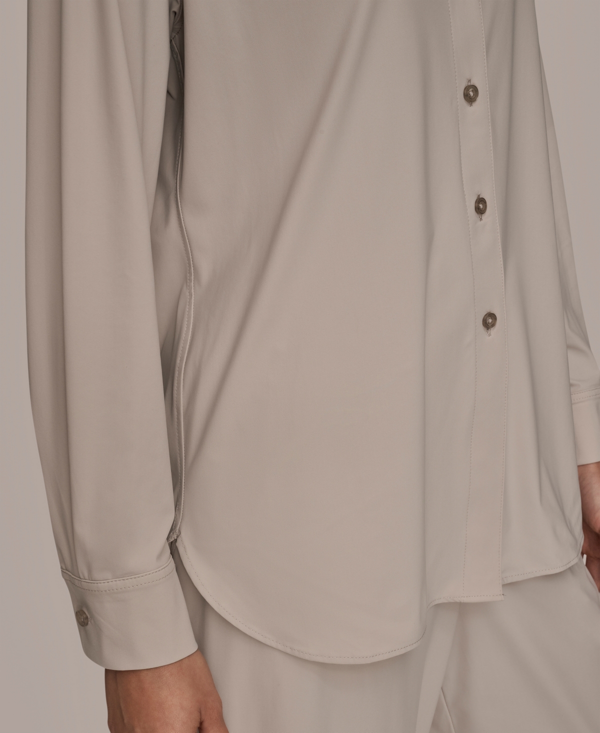 Donna Karan Weekend Women's Button-down Shirt In Neutral