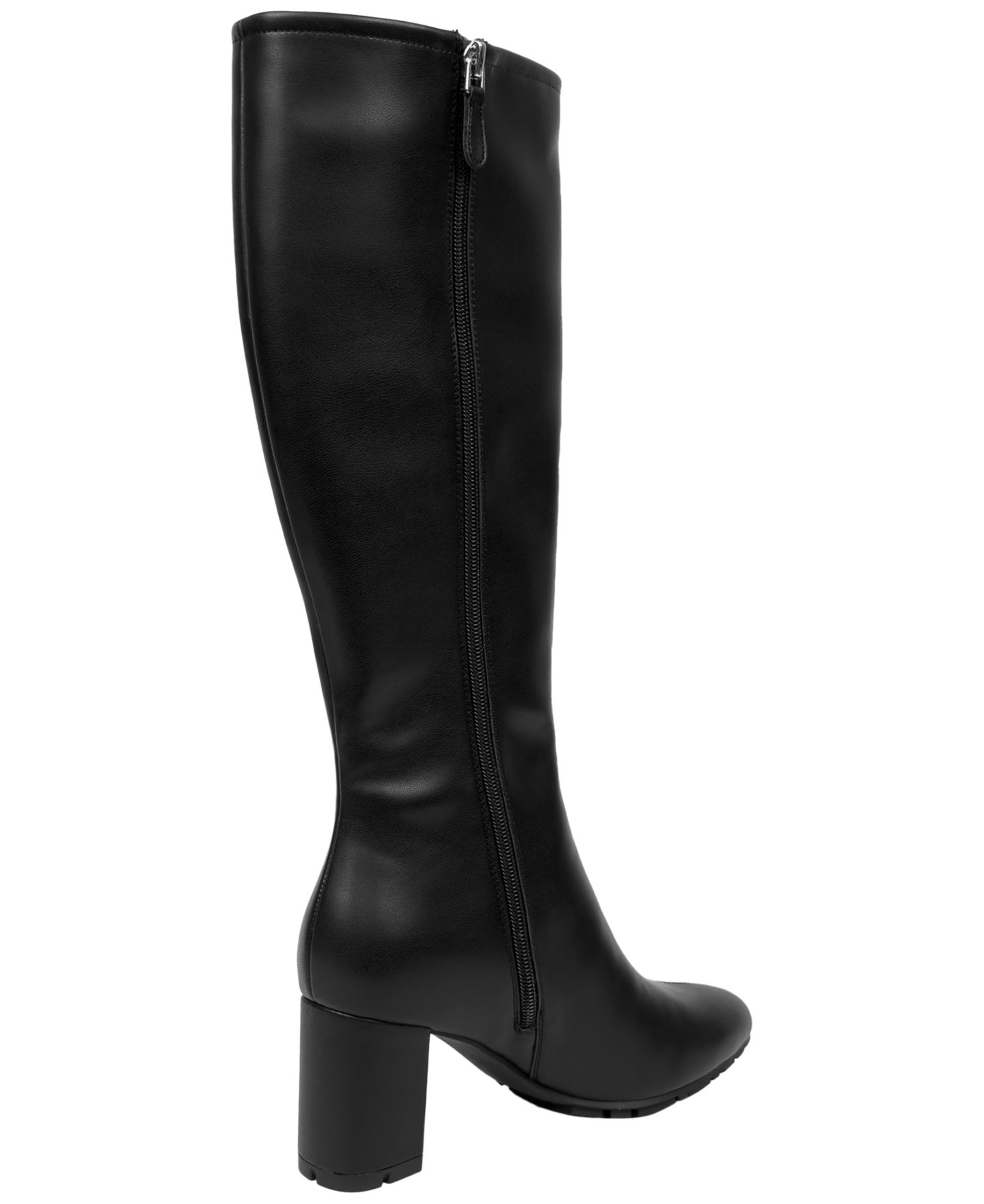 Женские ботинки Aerosoles Brynn Stretch Knee Tall Block Heel, цвет: Чёрная искусственная кожа — фото 6