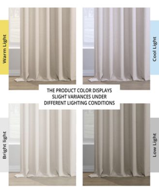 Italian Faux Linen Room Darkening Curtain