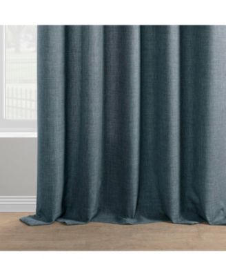 Italian Faux Linen Room Darkening Curtain