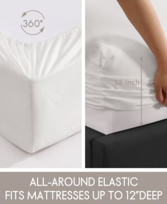 Embroidered 4-Pc. Sheet Set, King