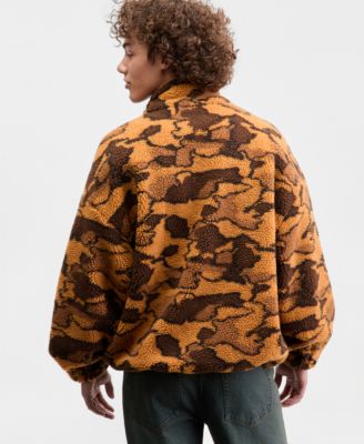 Men's Jacquard Faux-Sherpa Jacket, Macy's Exclusive