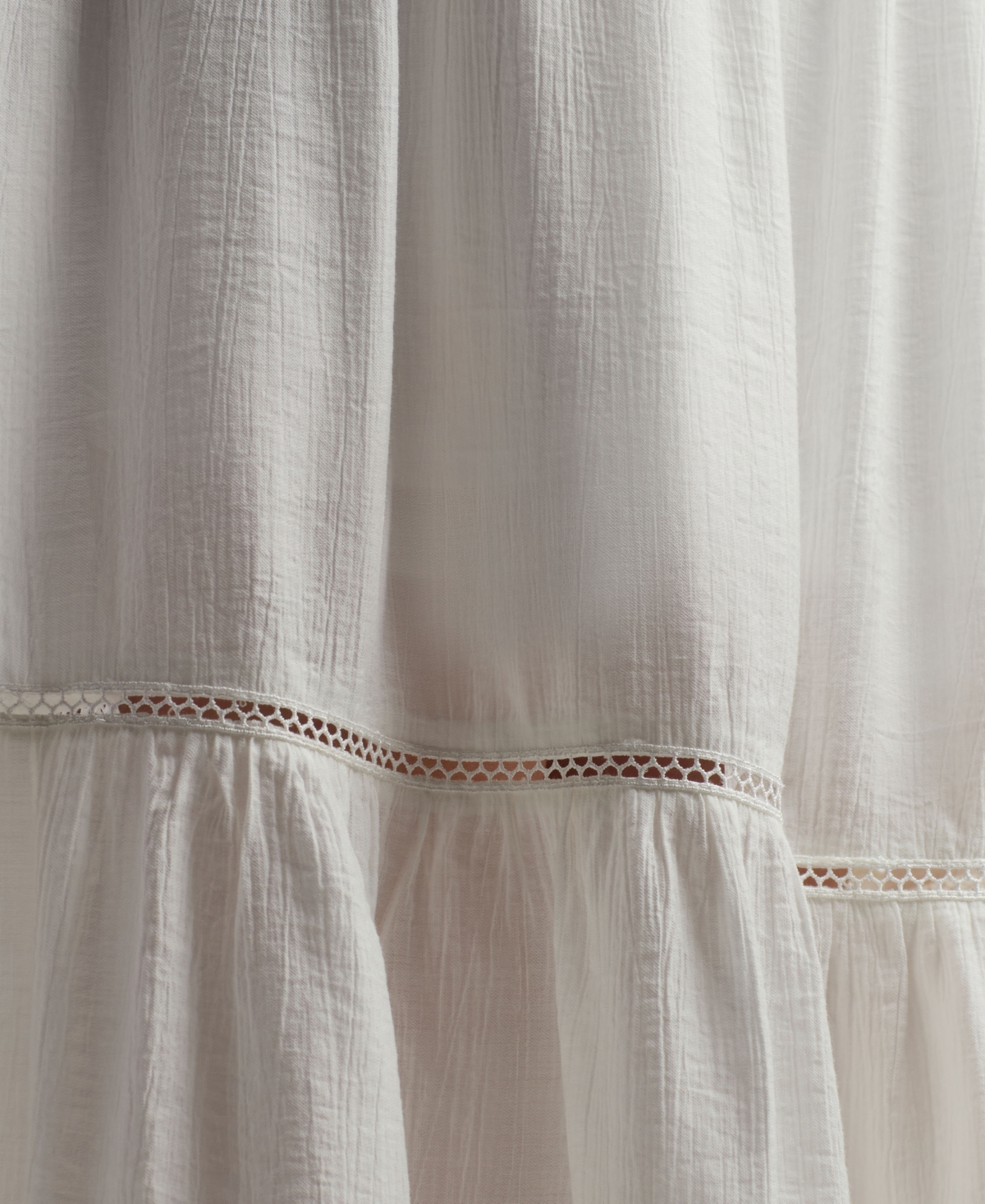 Bcx Juniors' Resort Solid Crinkle A-line Skirt In White