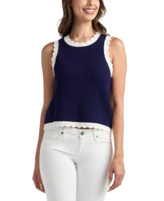 BCX - Women's Resort Sleeveless Scoop Neck Sweater