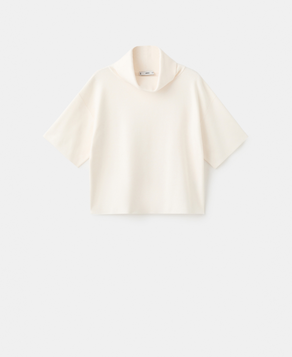 Mango Women's Short-Sleeved Turtleneck Sweater