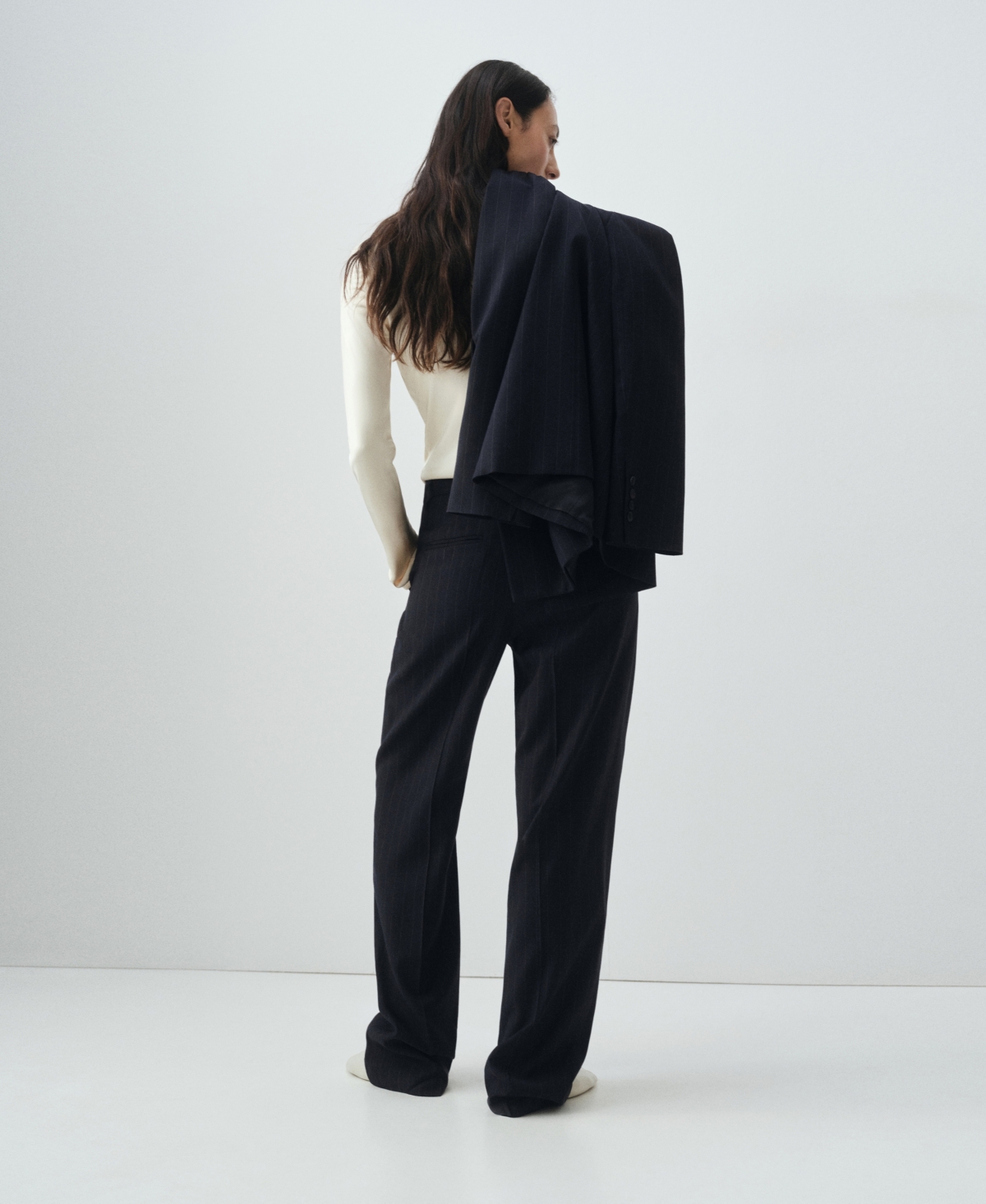 Mango Women's Pinstripe Suit Pants