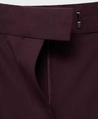 Women's Selection Straight Wool Suit Pants