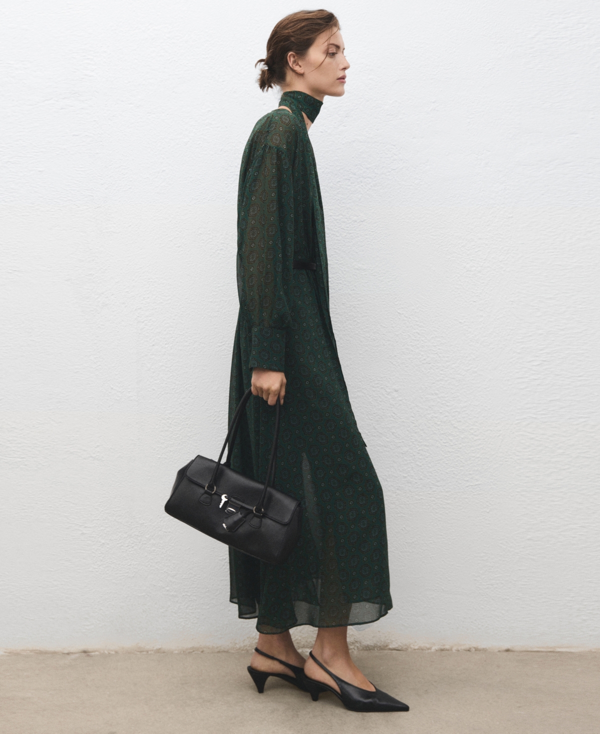 Mango Women's Foulard Printed Dress