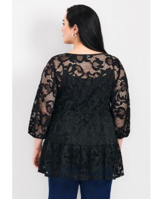 Women's Plus Size Lucille Lace Tunic