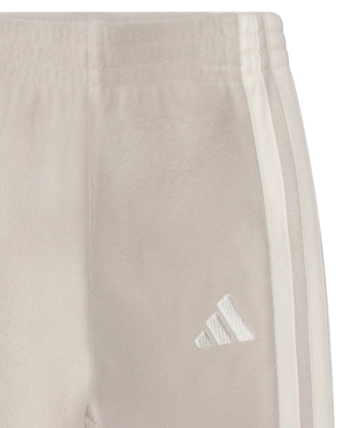 Adidas Originals Baby Boys 2-piece Winterized Pull-on Sweatshirt And Joggers Set In Brown