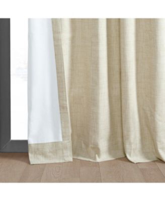 Thermal Cross Linen Weave Blackout Curtain