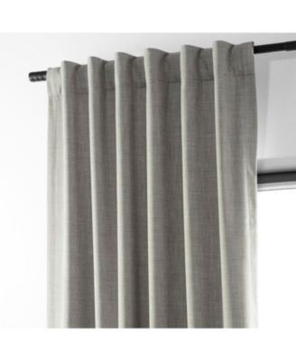 Dark Greige Performance Linen Hotel Blackout Curtain