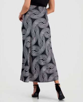 Women's Pull-On Bias Midi Skirt  