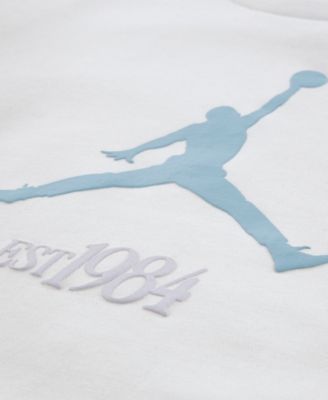 Girls 7-16 Jumpman Club Crewneck Pleated Top