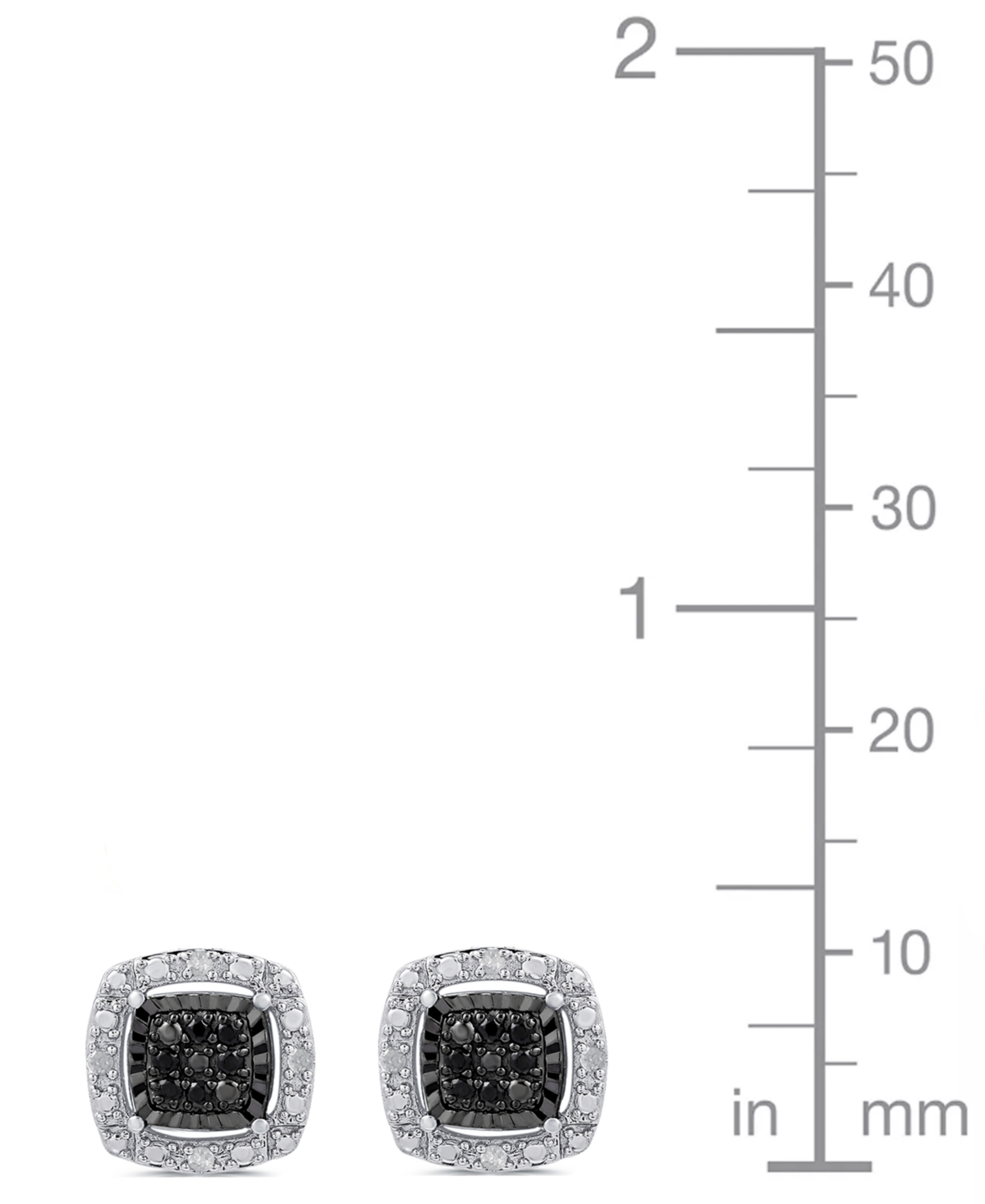 Marsala 2-Piece Diamond Earrings and Pendant Necklace Set (1/4 ct. t.w.) Sterling Silver