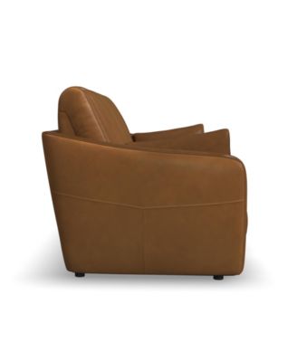 86" Leather Brinley Power Inclining Sofa