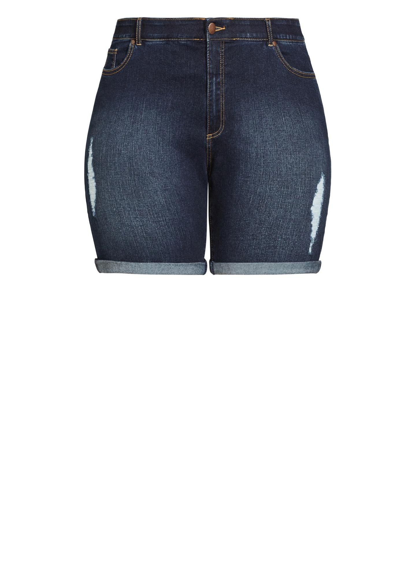 Женские шорты AVENUE Giana Ripped Short, цвет: Тёмная варка — фото 3