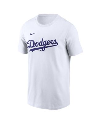 Men's White Los Angeles Dodgers Kanji Fuse Name Number T-Shirt