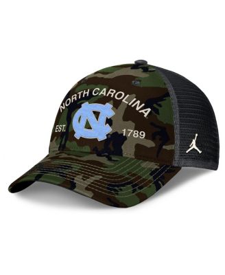 Jordan - Men's Camo North Carolina Tar Heels 2025 Military Appreciation Rise Adjustable Trucker Hat