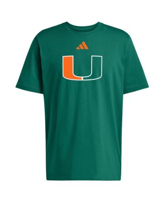 Men's Green Miami Hurricanes Locker Logo T-Shirt