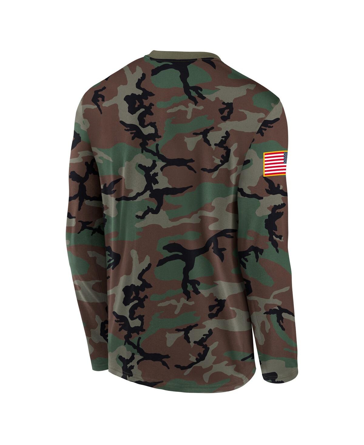 Nike Men's Camo Duke Blue Devils 2025 Military Appreciation Legend Dri-fit Long Sleeve T-Shirt