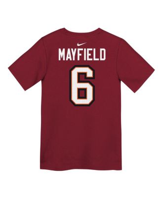 Preschool Baker Mayfield Red Tampa Bay Buccaneers Player Name Number T-Shirt