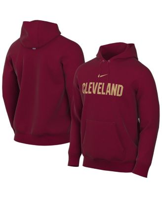 Nike - Men's Wine Cleveland Cavaliers Sportswear Essential Wordmark Club Hoodie
