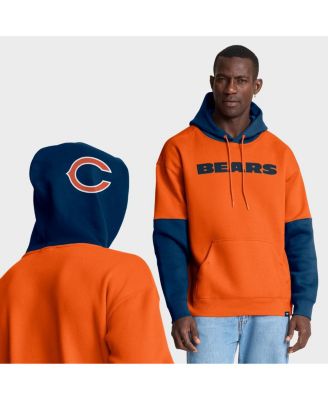 Fanatics - Men's Orange Chicago Bears Helmet Pullover Hoodie