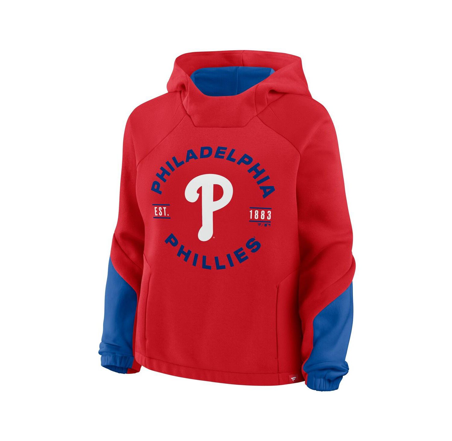 Women's Red Philadelphia Phillies Oversized Time to Win Pullover Hoodie