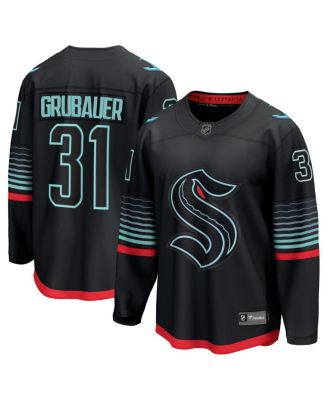 Fanatics - Men's Philipp Grubauer Black Seattle Kraken Alternate Breakaway Player Jersey