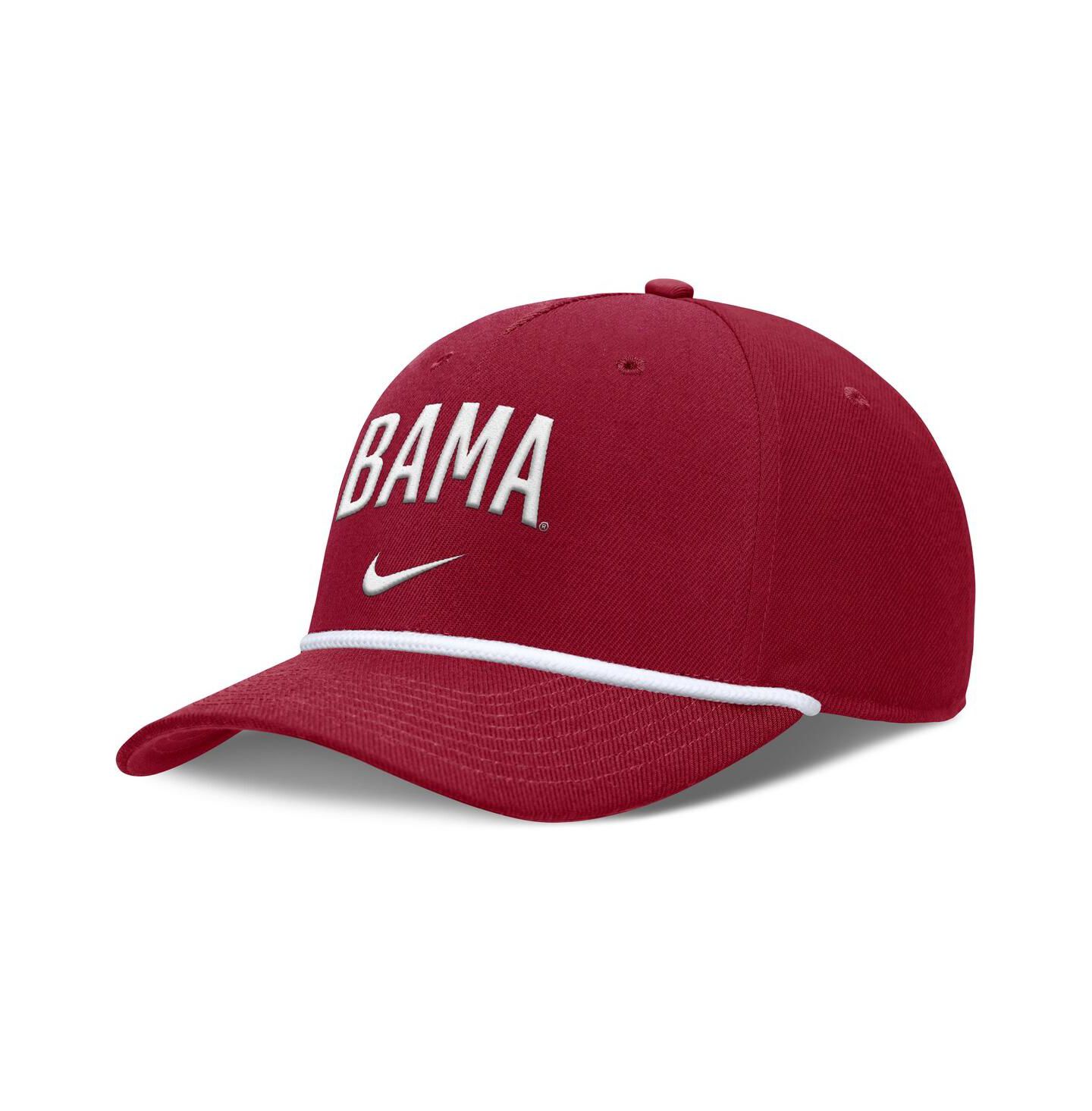 Мужская кепка Nike Crimson Alabama Crimson Tide Rise Campus Adjustable Hat — фото 1