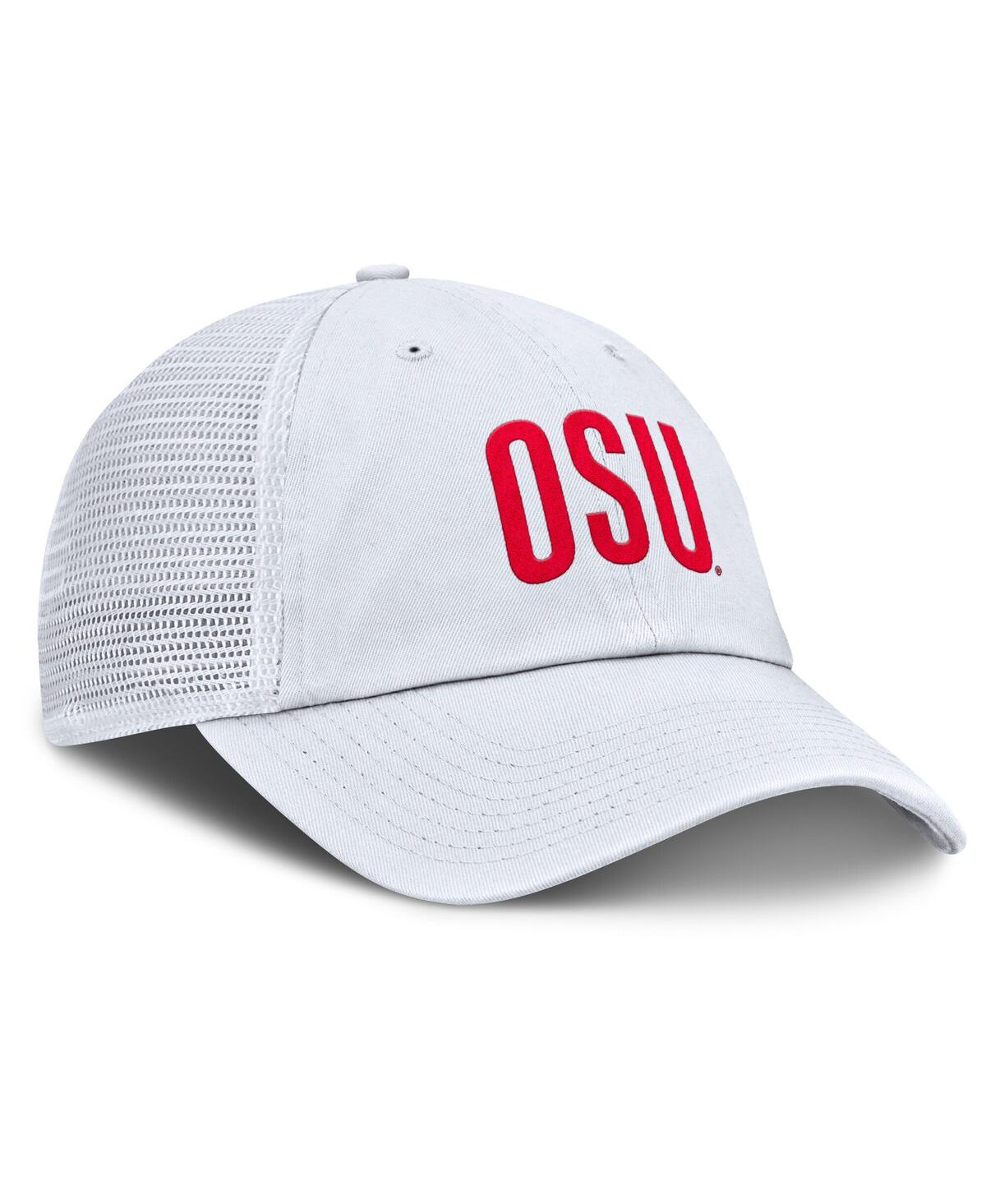 Nike Men's White Ohio State Buckeyes Club Campus Trucker Adjustable Hat