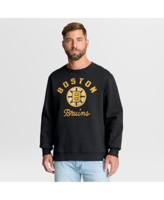 Men's Black Boston Bruins Vintage Stickler Sweatshirt