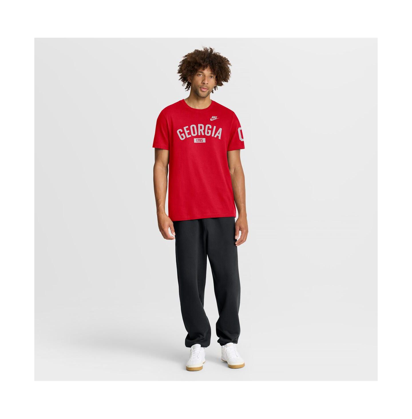 Мужская футболка Nike Red Georgia Bulldogs Legacy Arch — фото 3