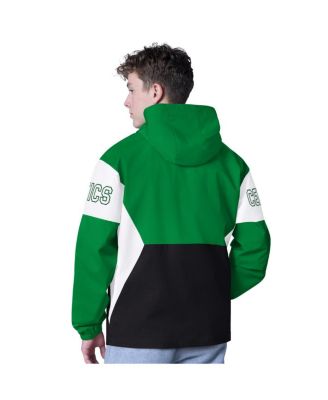 Men's Kelly Green/Black Boston Celtics Tailgate Half-Zip Hoodie