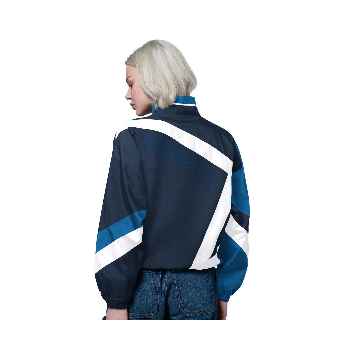 Женская куртка Starter Navy/Blue Minnesota Timberwolves 1st Quarter Full-Zip — фото 2