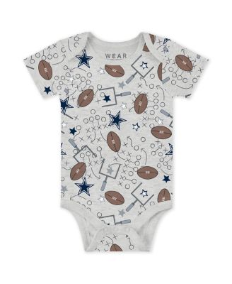 Baby Boys and Girls Newborn 3-Piece Dallas Cowboys Turn Me Around Bodysuits and Pant Set