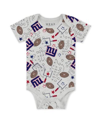 Baby Boys and Girls Newborn 3-Piece New York Giants Turn Me Around Bodysuits and Pant Set