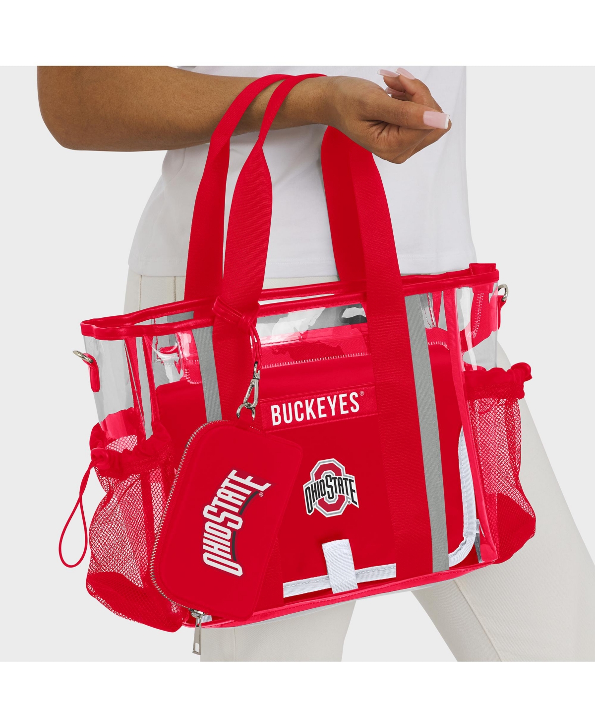 Wear by Erin Andrews Ohio State Buckeyes Clear Stadium Baby Bag
