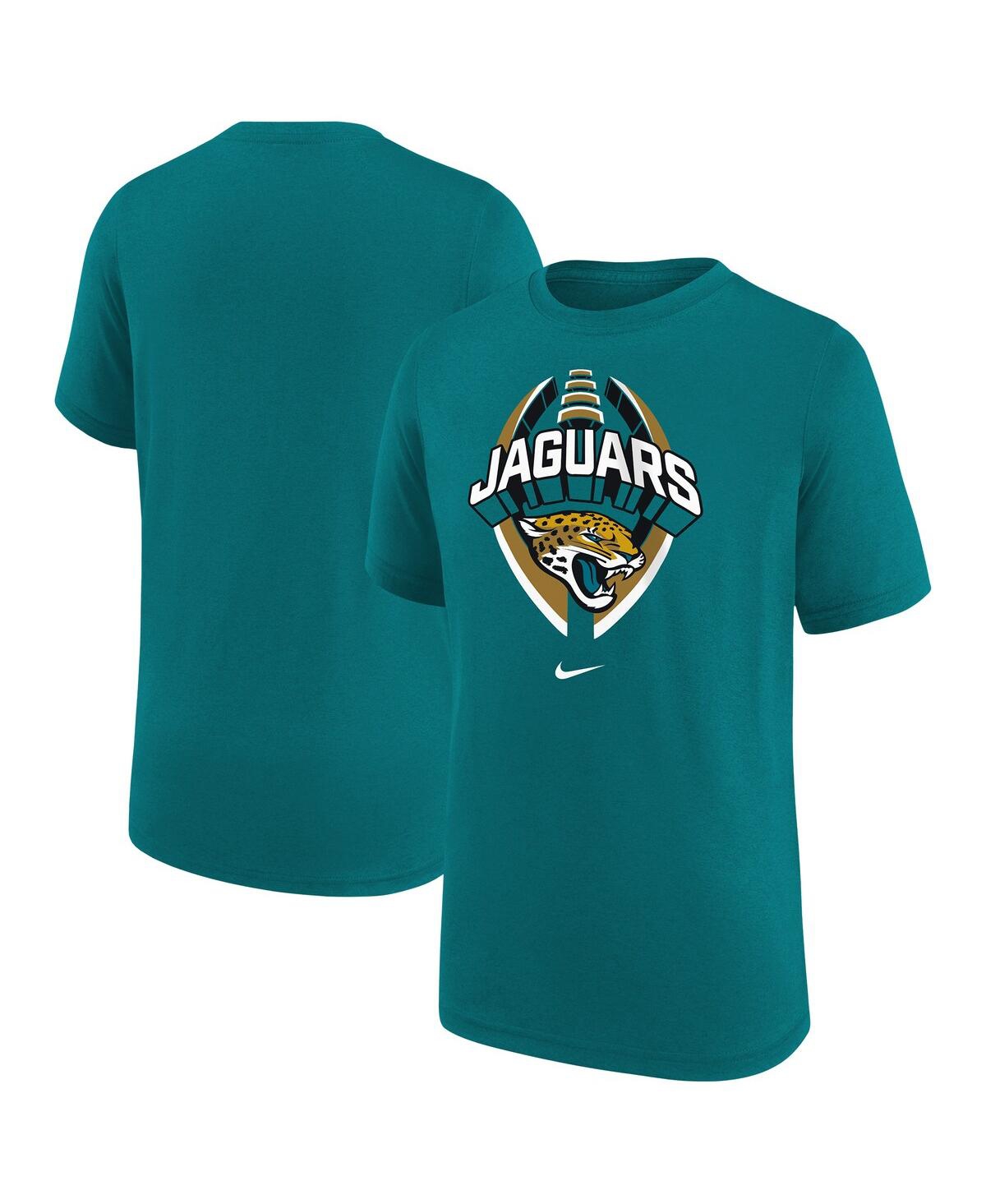 Nike Big Boys and Girls Teal Jacksonville Jaguars Icon Legend T-Shirt